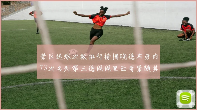 禁区送球次数排行榜揭晓德布劳内73次名列第三德佩佩里西奇紧随其后